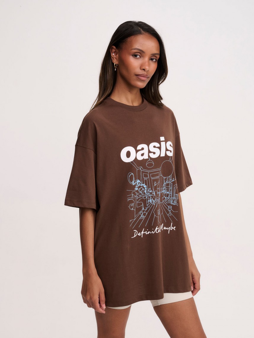 WOMEN OVERSIZE PRINTED TEE
