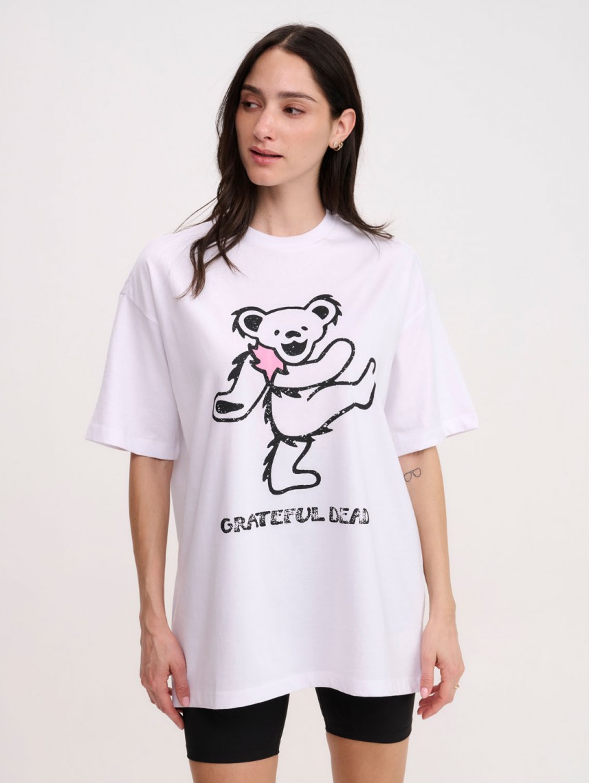 WOMEN OVERSIZE PRINTED TEE
