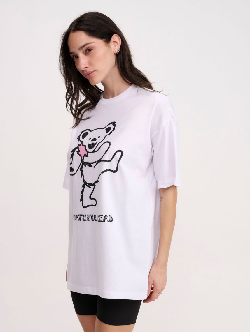 WOMEN OVERSIZE PRINTED TEE
