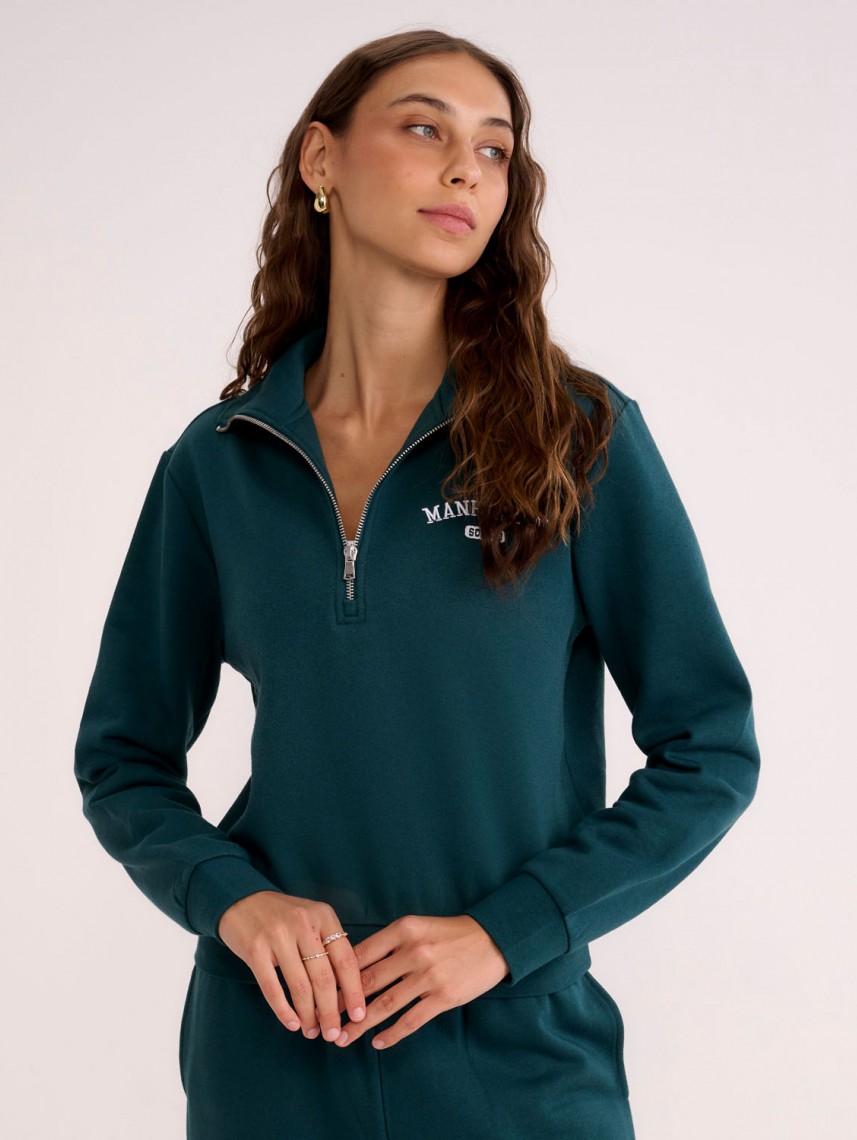 PAM HALF ZIP SWEATSHIRT