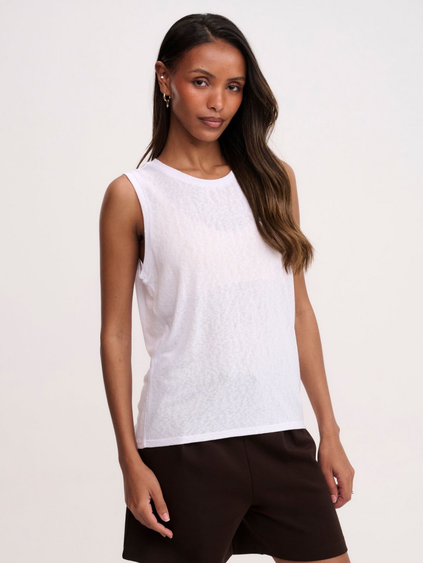 LILY-ROSE SLEEVELESS SHIRT
