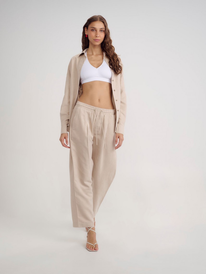 THERON FAUX SUEDE PANTS