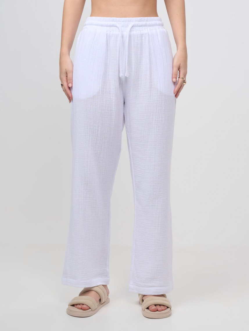 LONG GAUZE PANTS