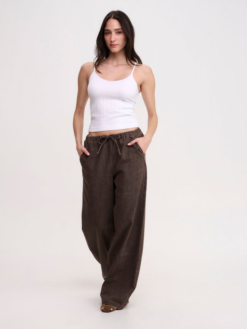 LENNON WIDE LEG DENIM PANTS