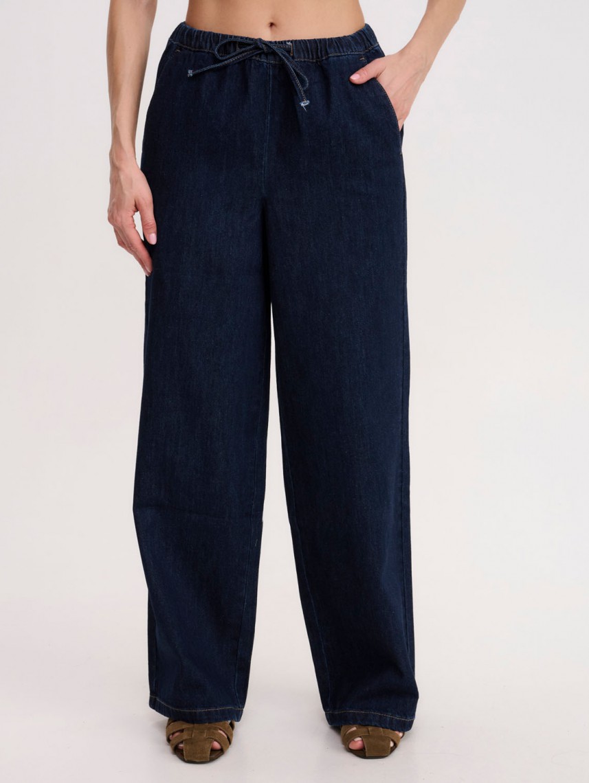 LENNON WIDE LEG DENIM PANTS