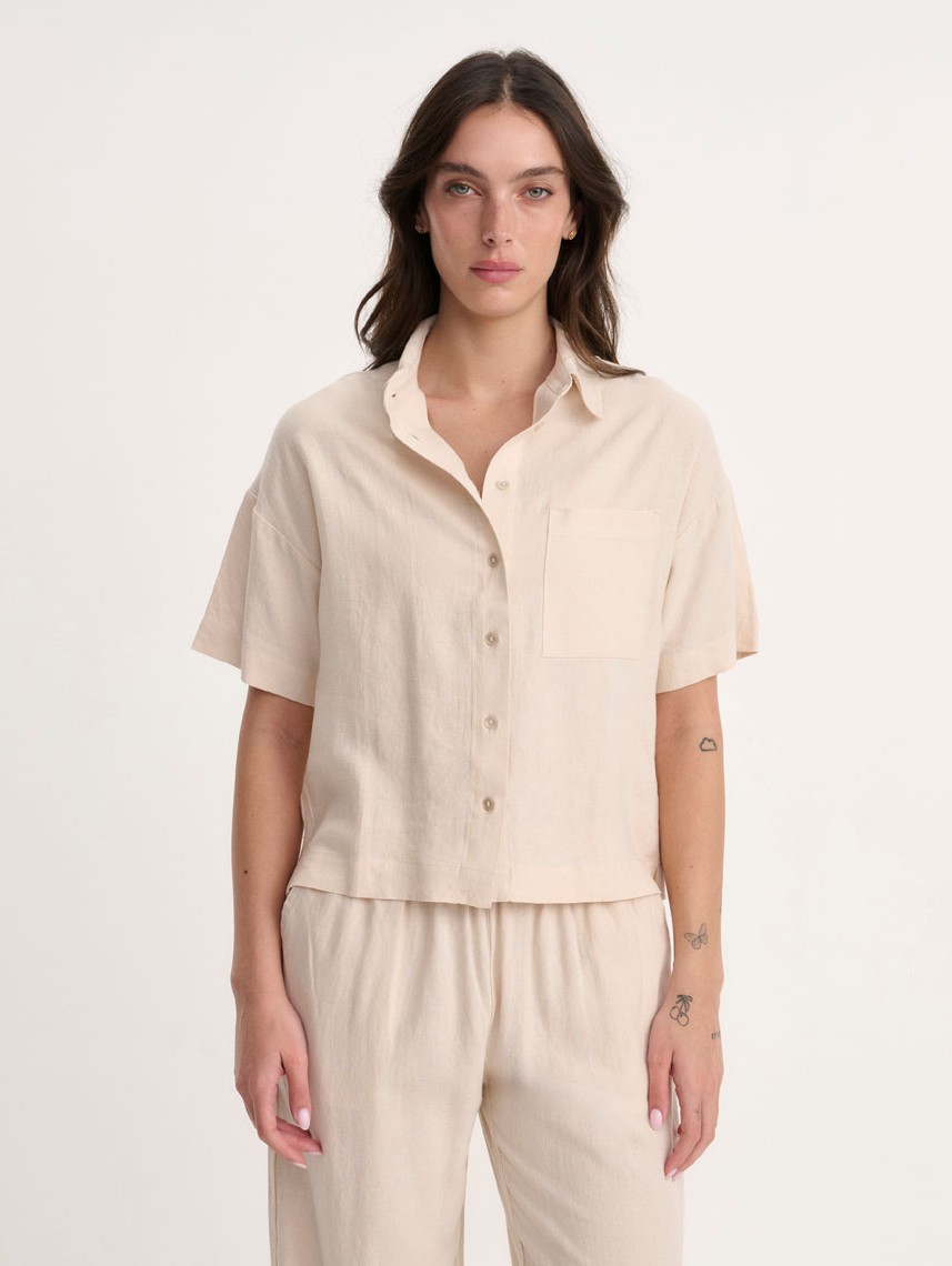 SHORT SLEEVES LINEN SHIRT