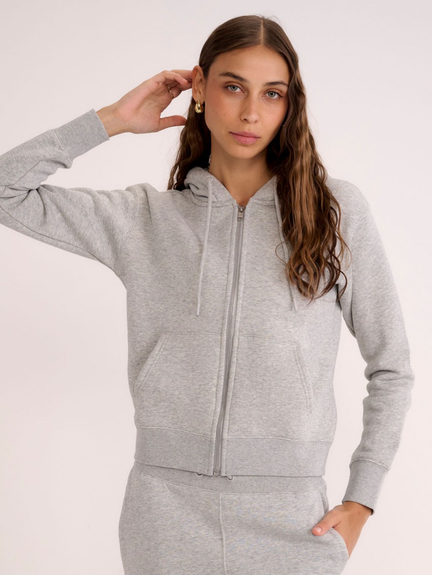 WOMEN NATURE ZIP UP HOODIE
