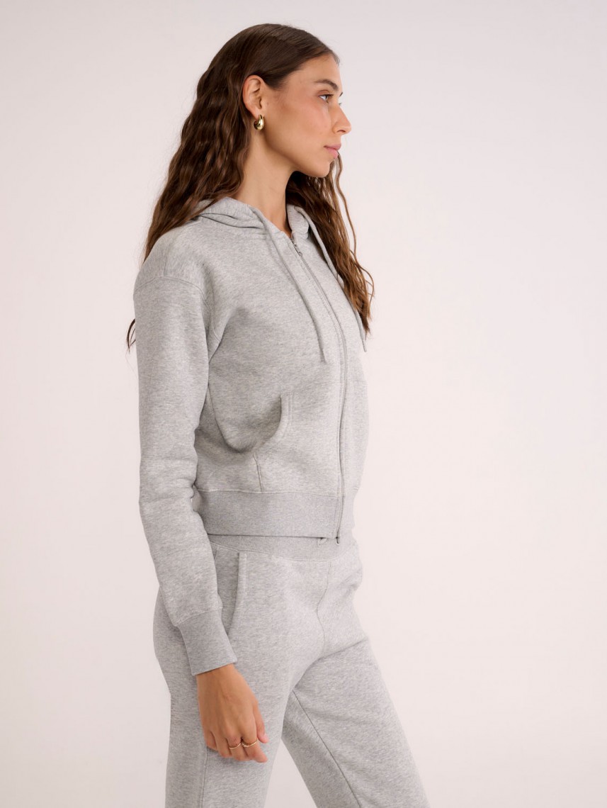 WOMEN NATURE ZIP UP HOODIE