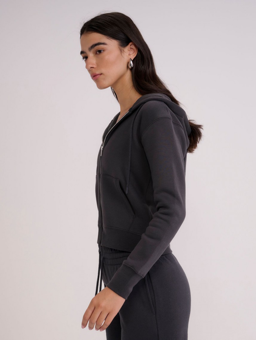 WOMEN NATURE ZIP UP HOODIE
