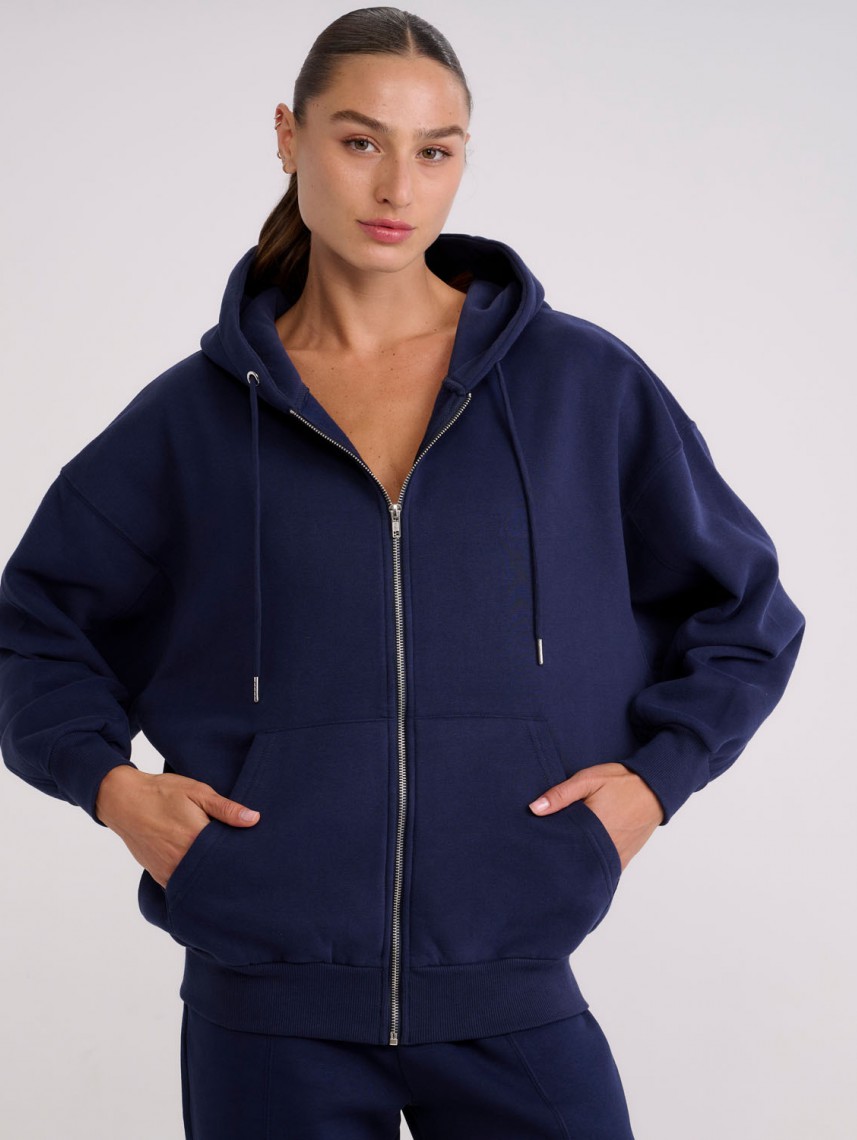 BERKELEY OVERSIZE ZIP UP HOODIE