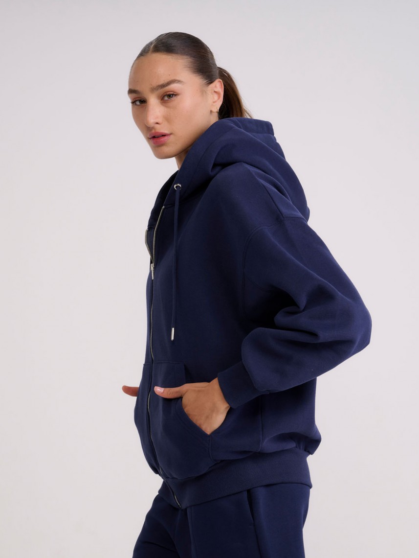 BERKELEY OVERSIZE ZIP UP HOODIE