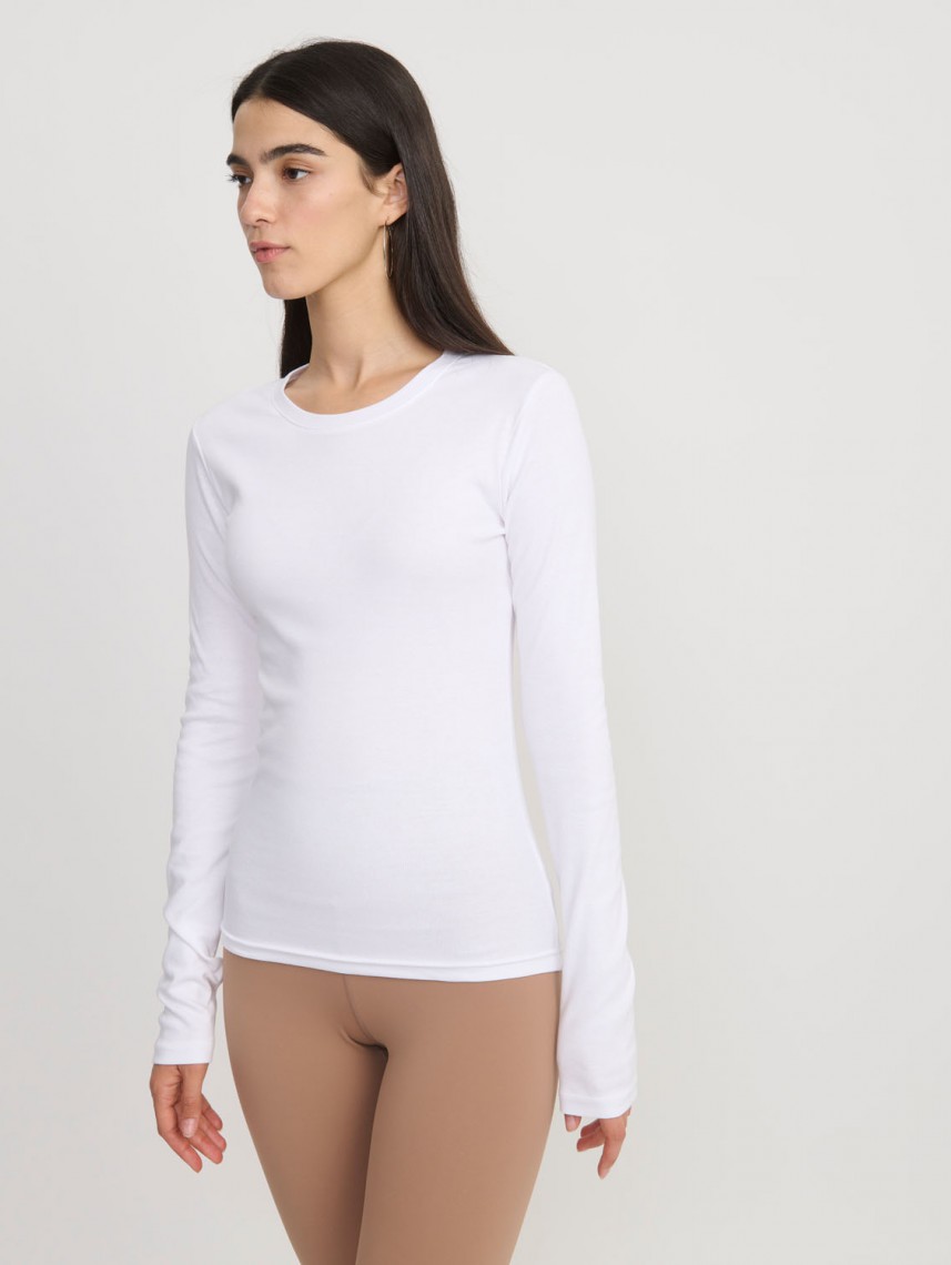 BASIC CREW NECK RIB-WOMEN