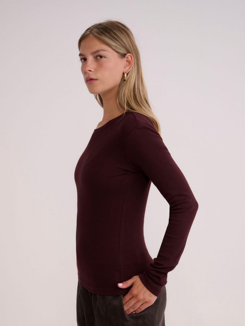 BASIC CREW NECK RIB-WOMEN
