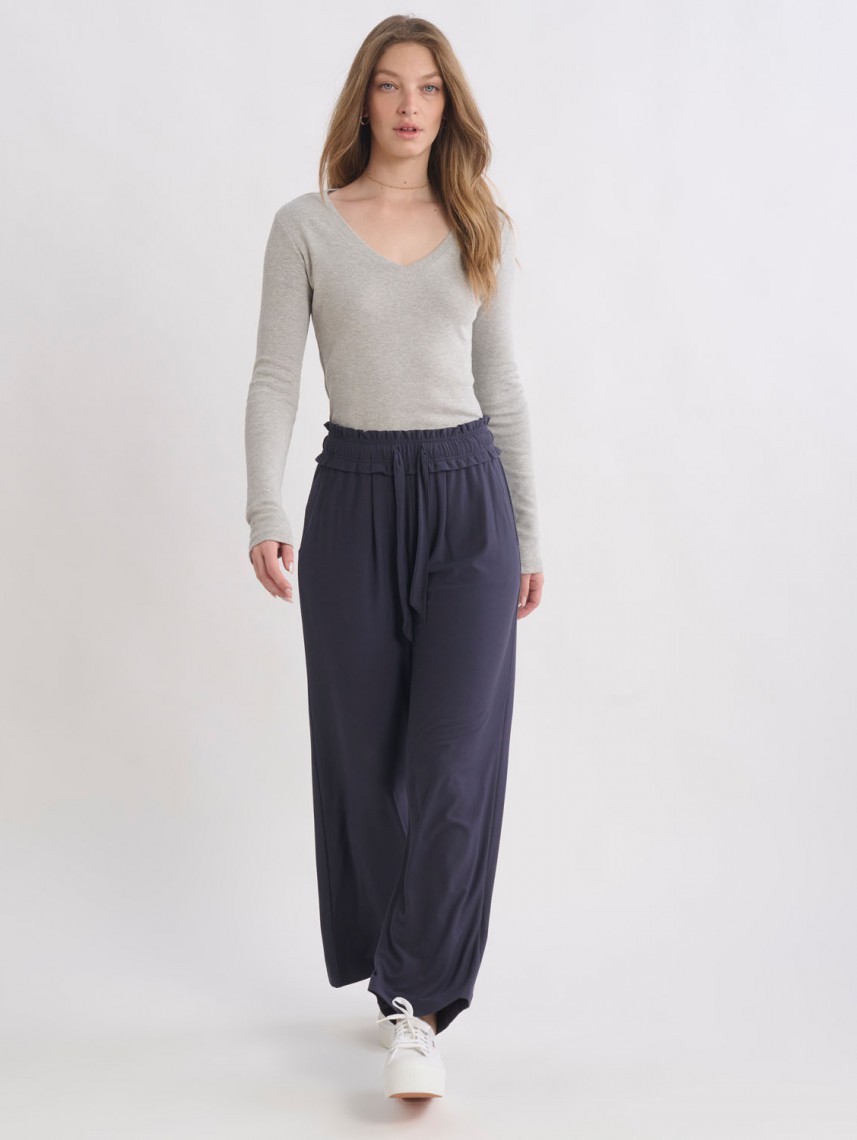 WIDE LEG FISHERMEN PANTS