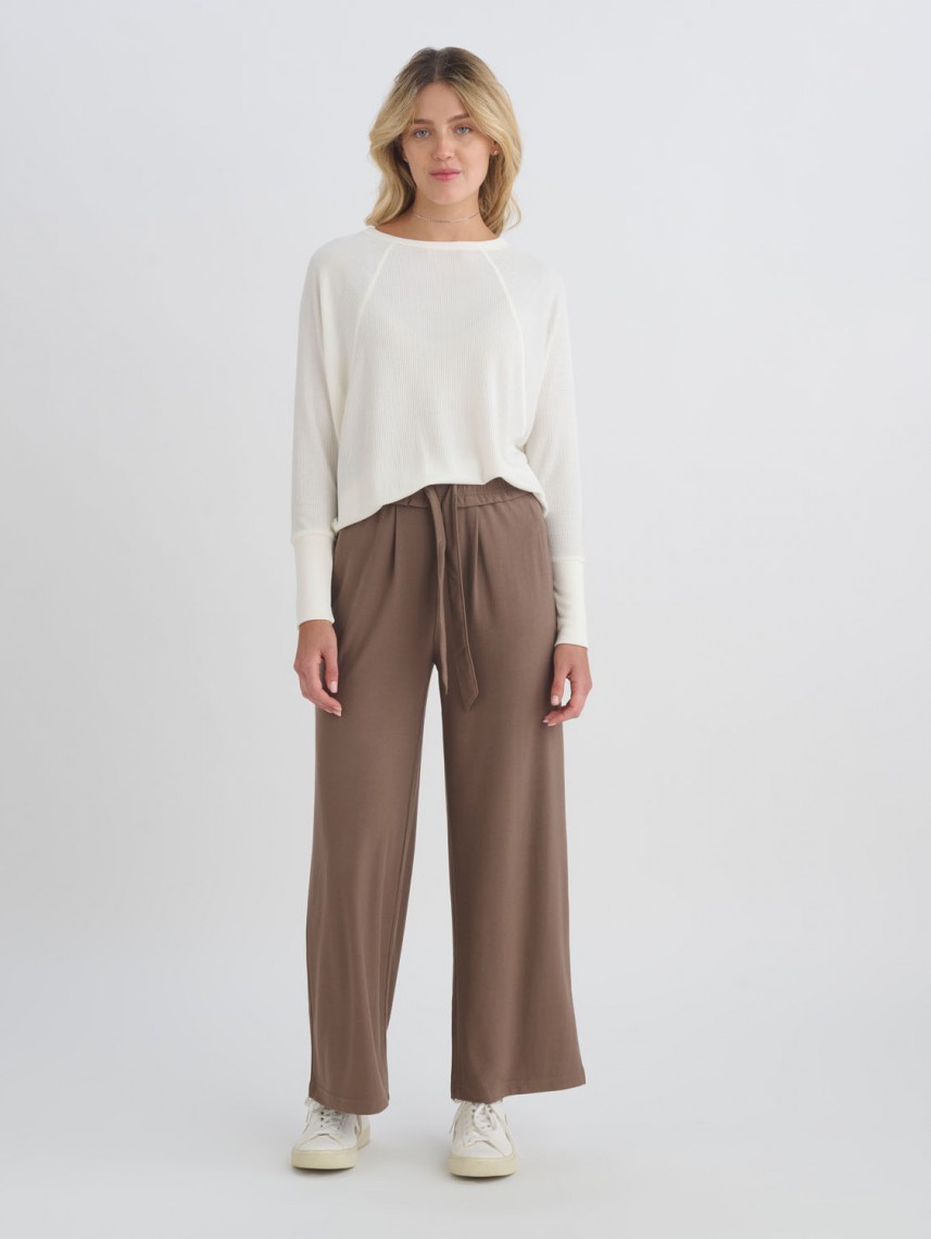 WIDE LEG FISHERMEN PANTS