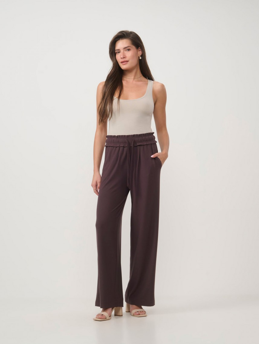 WIDE LEG FISHERMEN PANTS