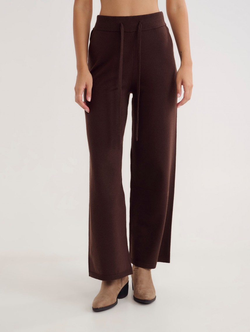 CAMELIA WIDE LEG KNITTED PANTS