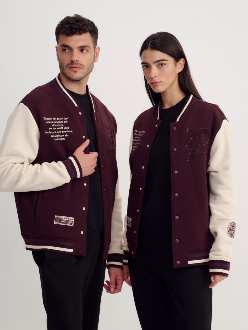 college bomber jacket