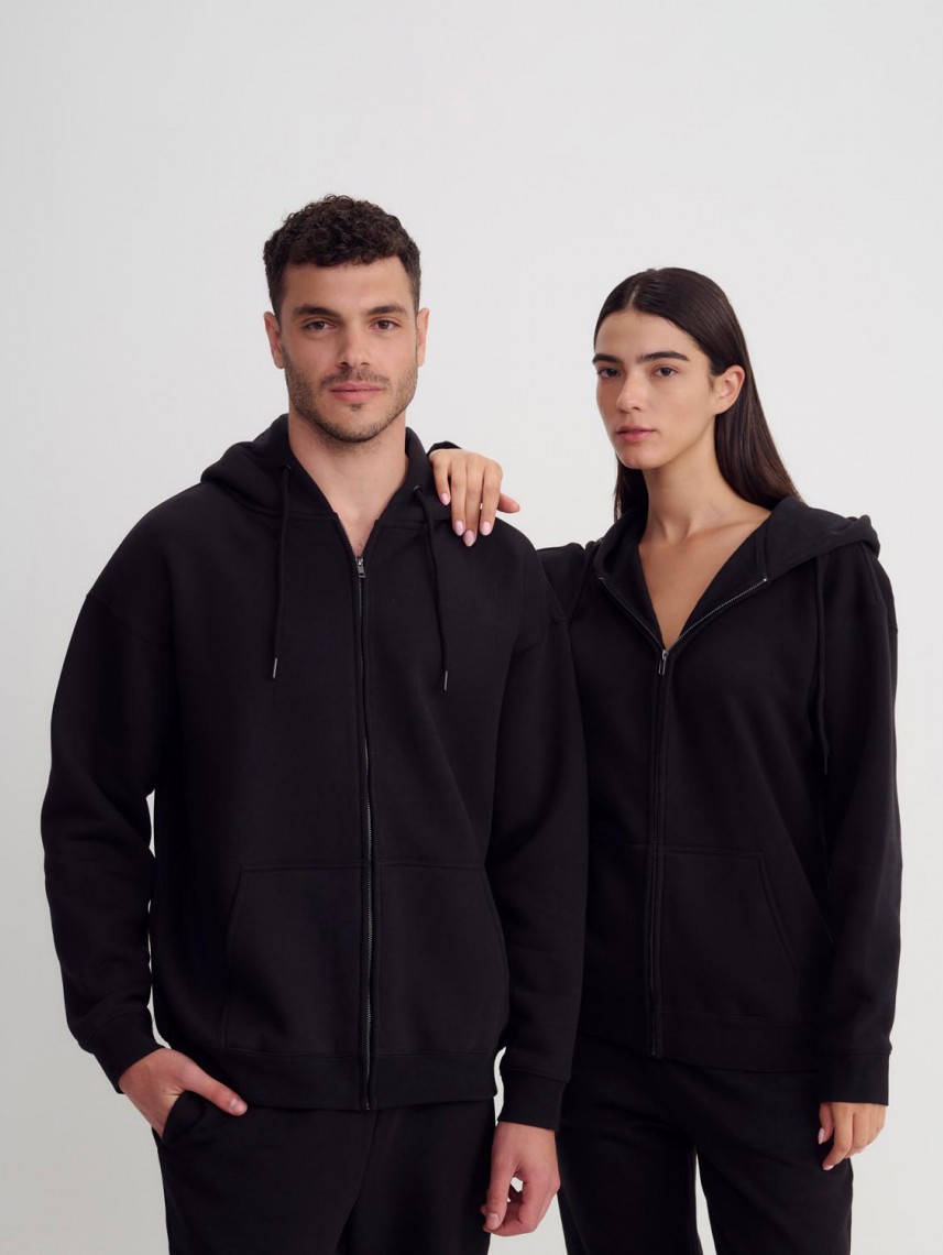 POSEIDON OVERSIZE ZIP UP HOODIE