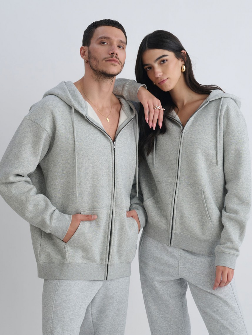 POSEIDON OVERSIZE ZIP UP HOODIE