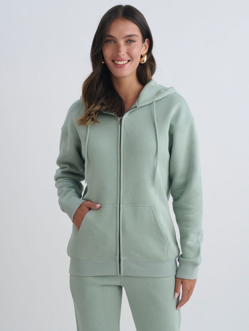 POSEIDON OVERSIZE ZIP UP HOODIE