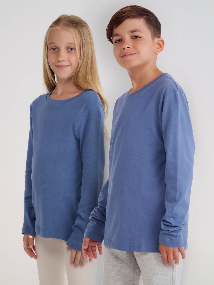 BASIC CREW NECK RIB-KIDS
