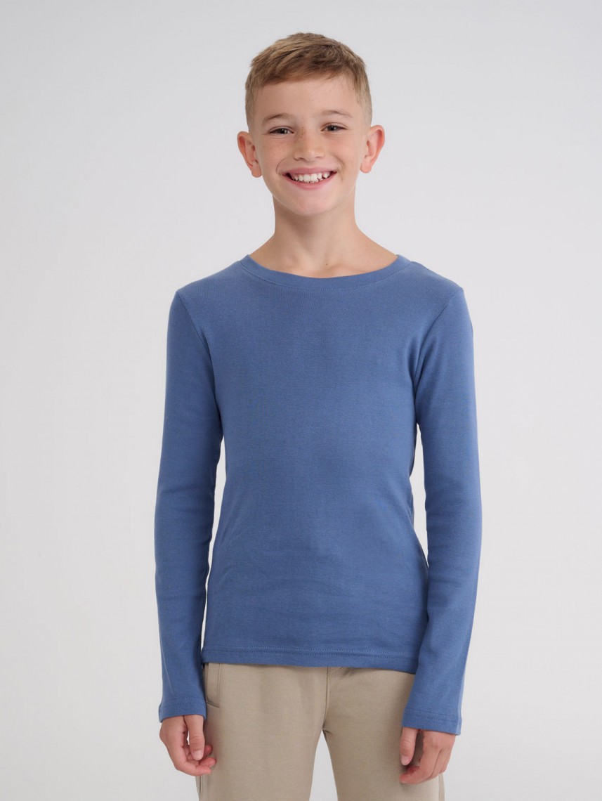 BASIC CREW NECK RIB-KIDS