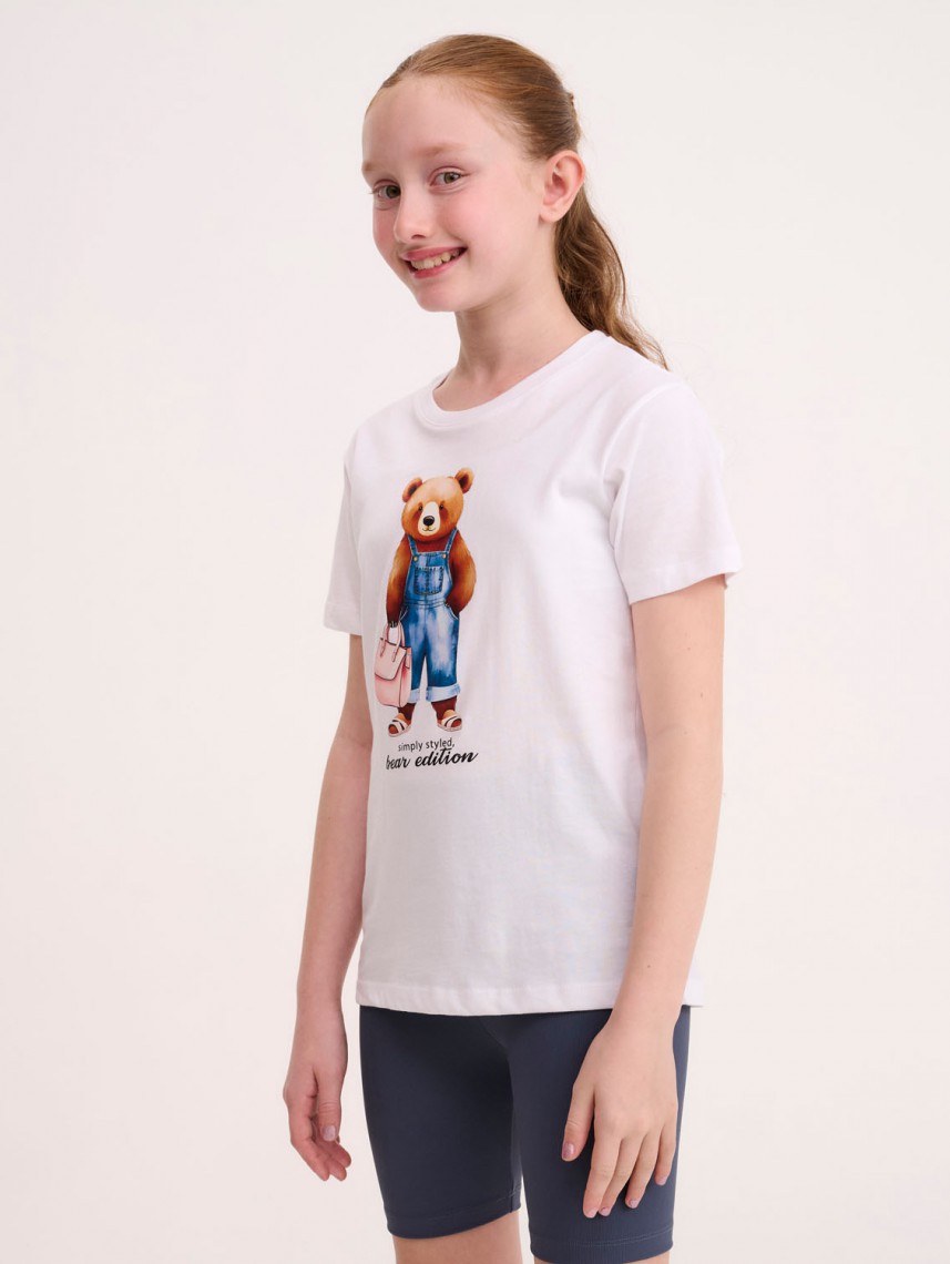 KIDS PRINTED CREW NECK T-SHIRT