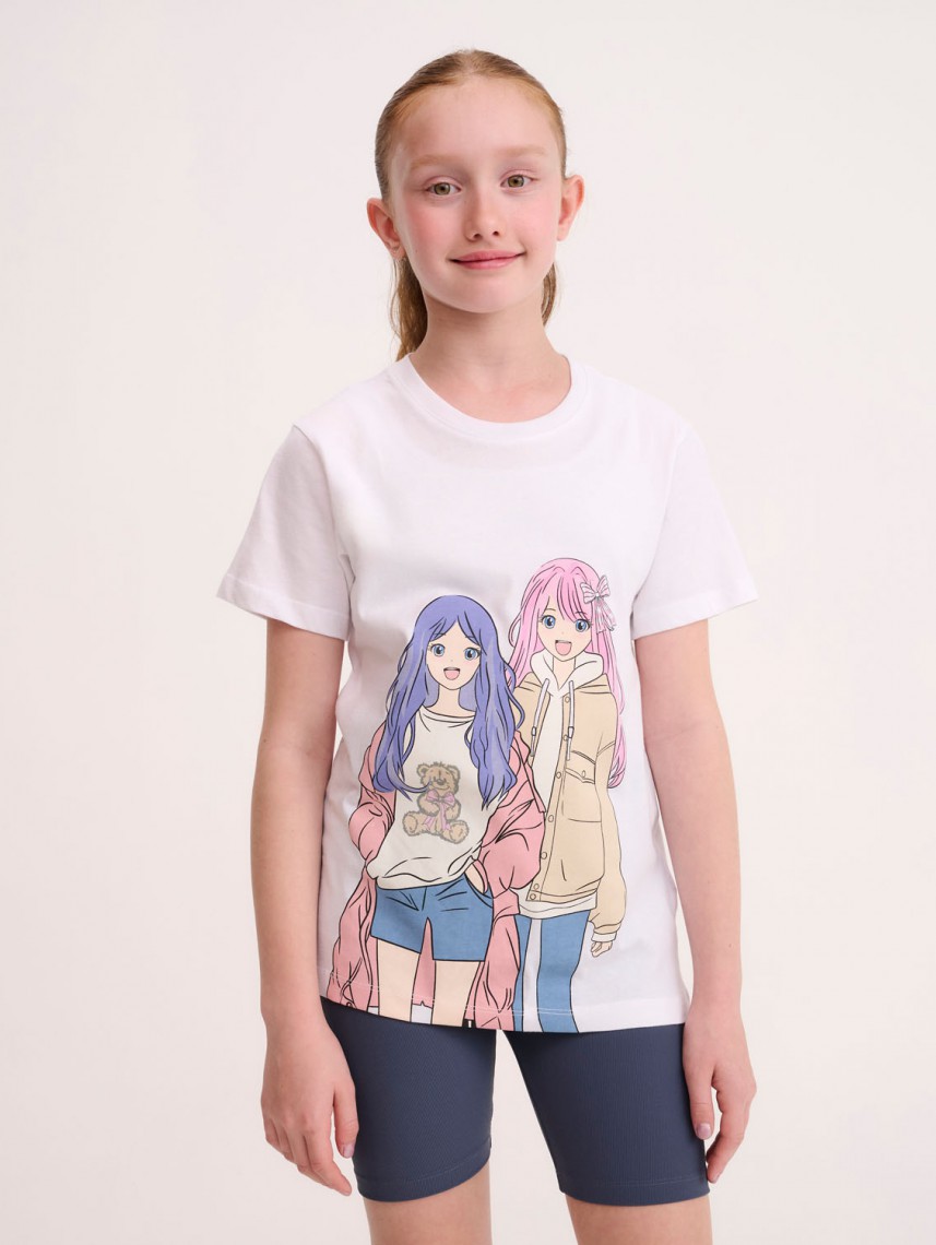 KIDS PRINTED CREW NECK T-SHIRT