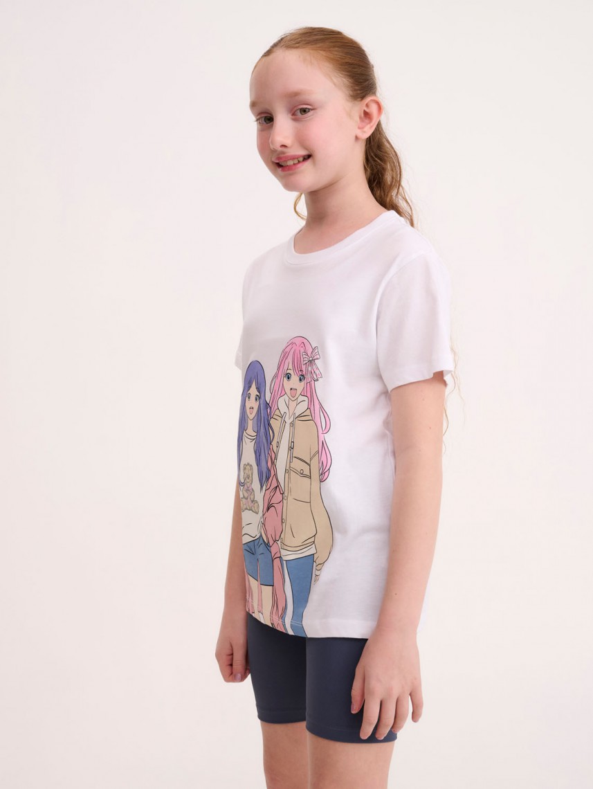 KIDS PRINTED CREW NECK T-SHIRT