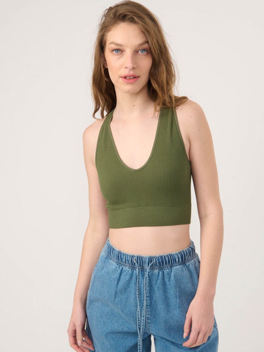 WHITNEY SEAMLESS V- TANK