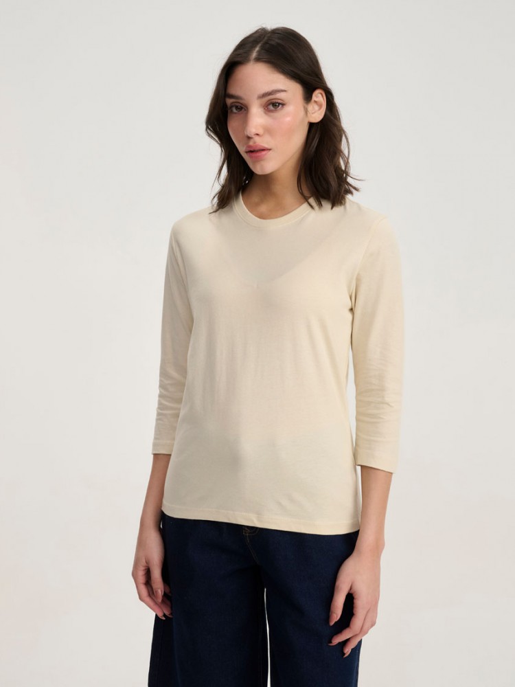 3/4 LENGTH SLEEVE BASIC SHIRT