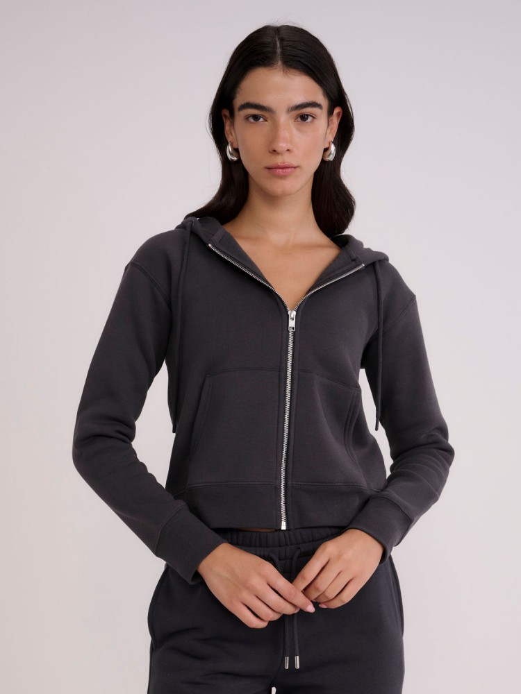 WOMEN NATURE ZIP UP HOODIE