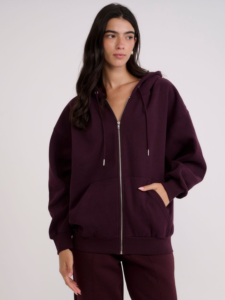 BERKELEY OVERSIZE ZIP UP HOODIE