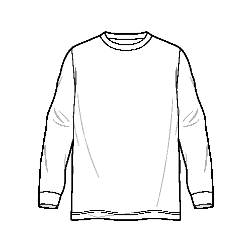 קנה עכשיו חולצות ארוכות עם צווארון עגול