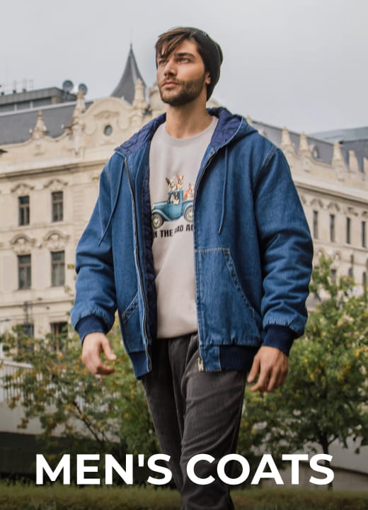 קנה עכשיו מעילים וג'קטים לגברים